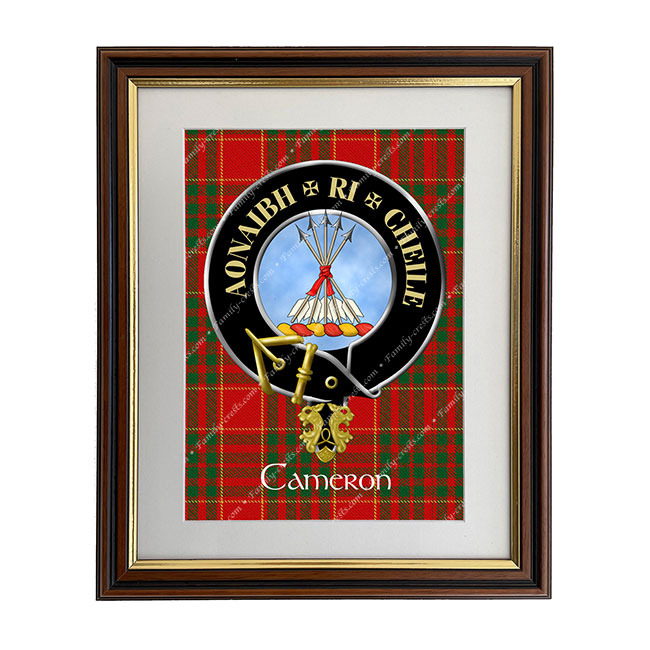 Cameron Modern Scottish Clan Crest Framed Print