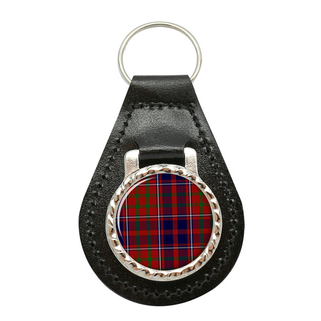 Cameron of Locheil Scottish Tartan Leather Key Fob