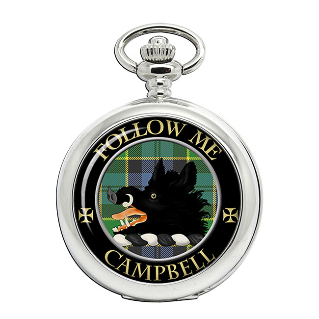 Campbell of Breadalbane Scottish Clan Crest Pocket Watch