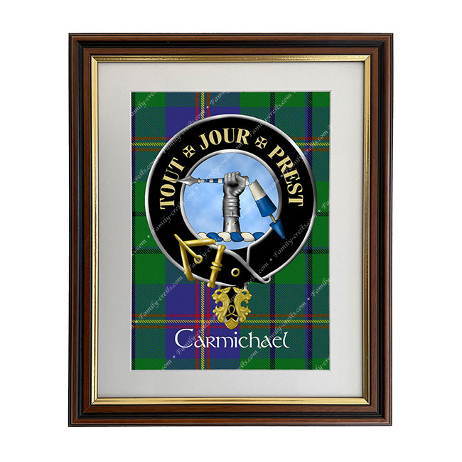 Carmichael Scottish Clan Crest Framed Print