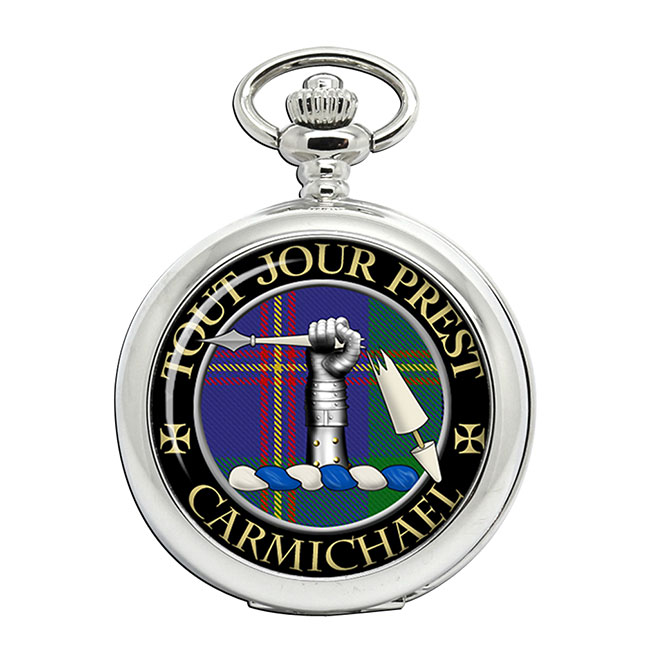 Carmichael Scottish Clan Crest Pocket Watch