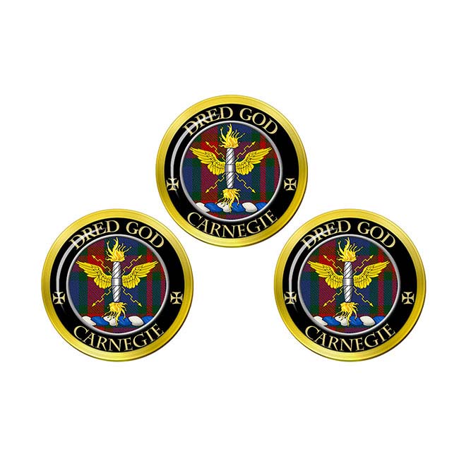 Carnegie Scottish Clan Crest Golf Ball Markers