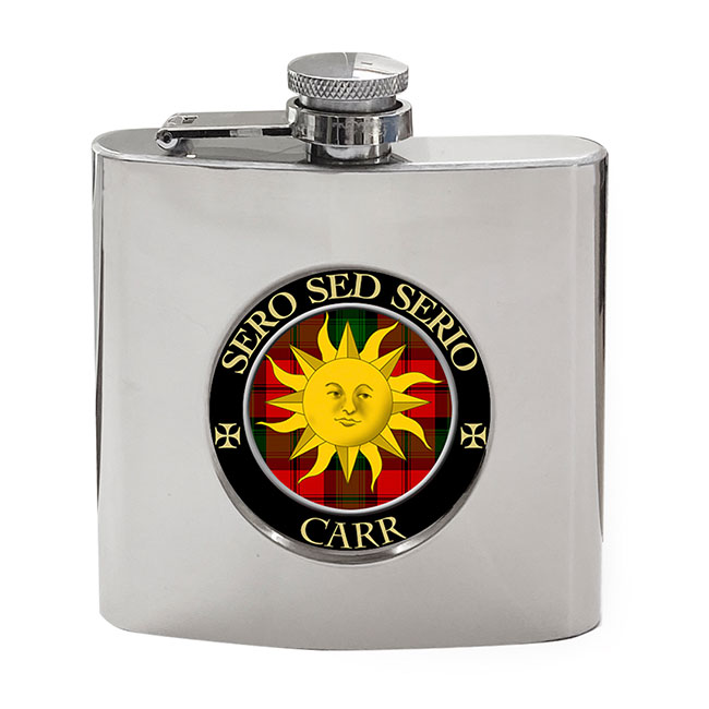 Carr Scottish Clan Crest Hip Flask