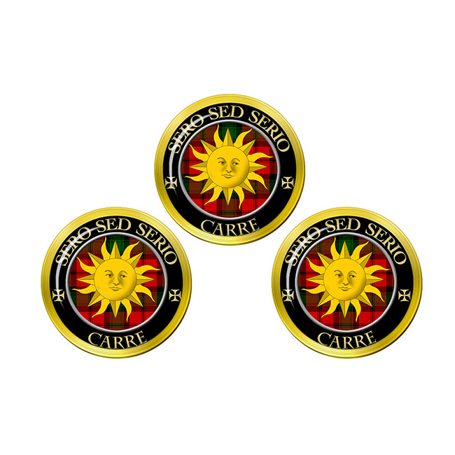 Carre Scottish Clan Crest Golf Ball Markers