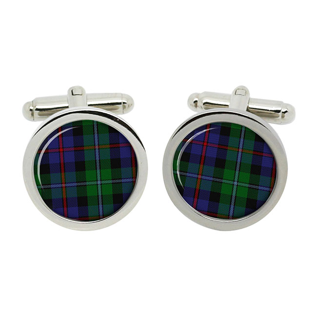 Campbell of Cawdor Scottish Tartan Cufflinks in Box