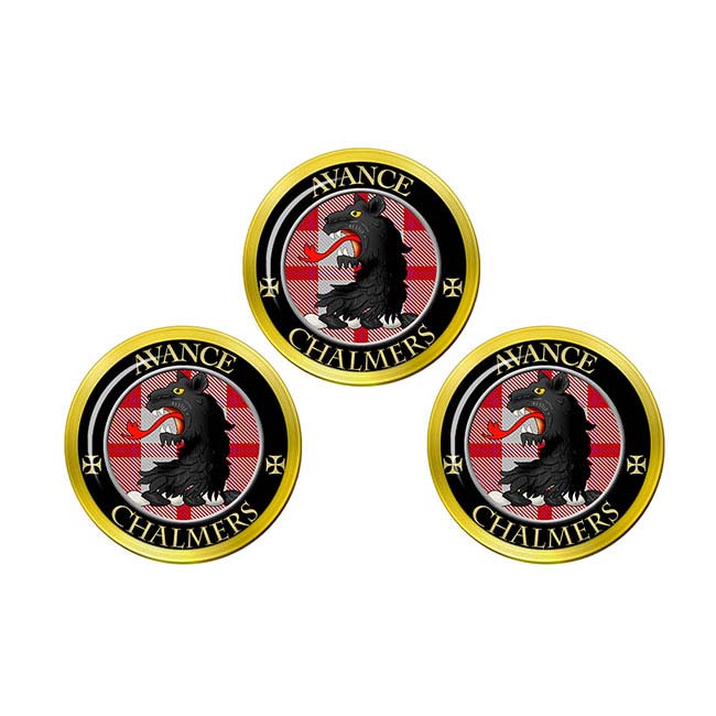 Chalmers Scottish Clan Crest Golf Ball Markers