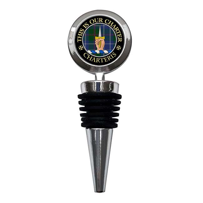 Charteris Scottish Clan Crest Bottle Stopper