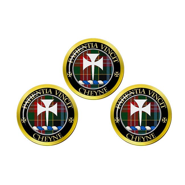 Cheyne Scottish Clan Crest Golf Ball Markers