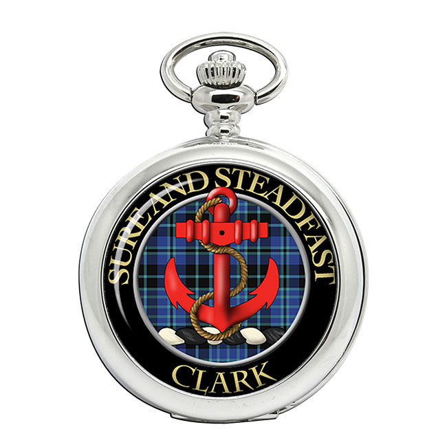 Clark anchor crest Scottish Clan Crest Pocket Watch Family Crests