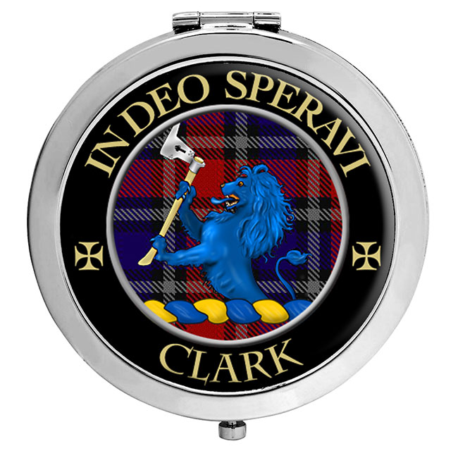 Clark (lion crest) Scottish Clan Crest Compact Mirror