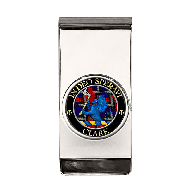 Clark (lion crest) Scottish Clan Crest Money Clip