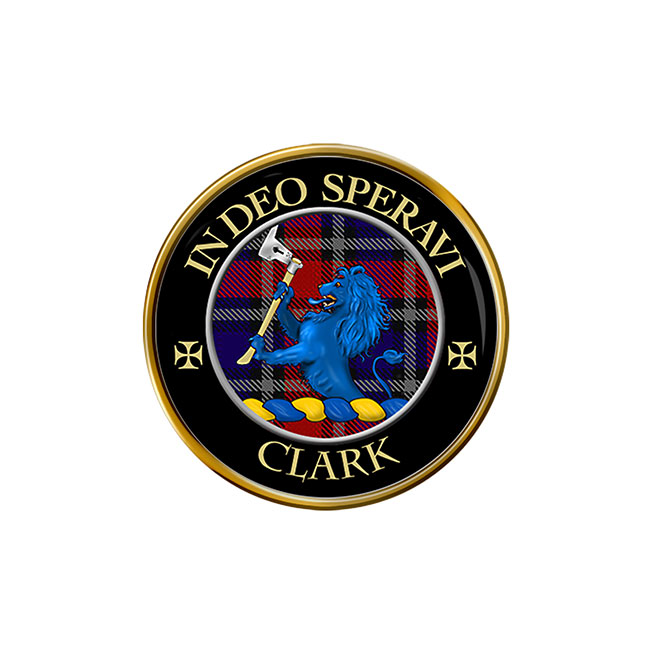 Clark (lion crest) Scottish Clan Crest Pin Badge