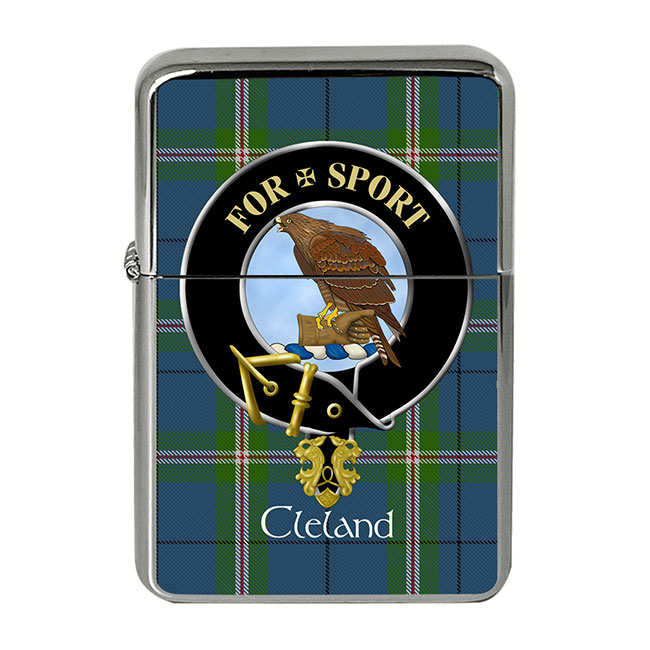Cleland Scottish Clan Crest Flip Top Lighter