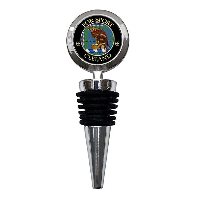 Clelland Scottish Clan Crest Bottle Stopper