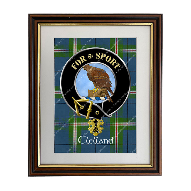 Clelland Scottish Clan Crest Framed Print