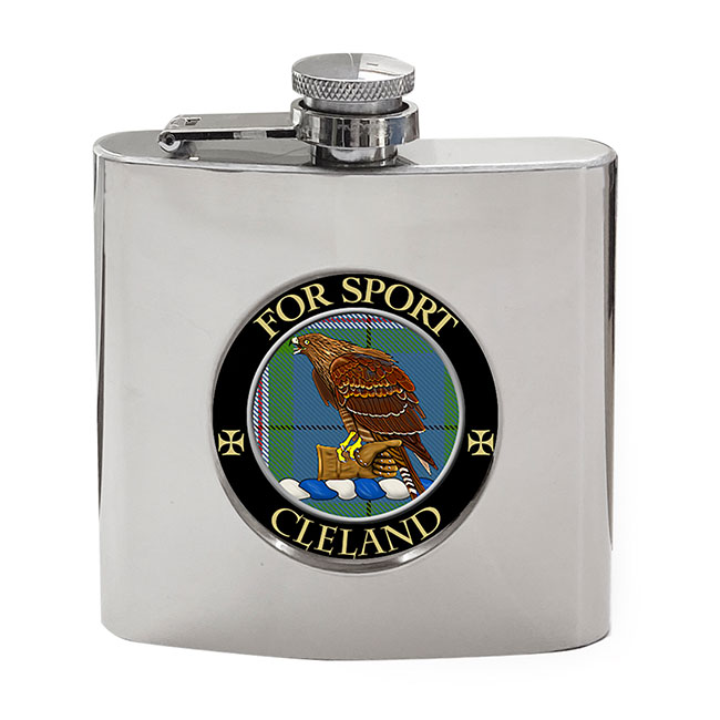 Clelland Scottish Clan Crest Hip Flask