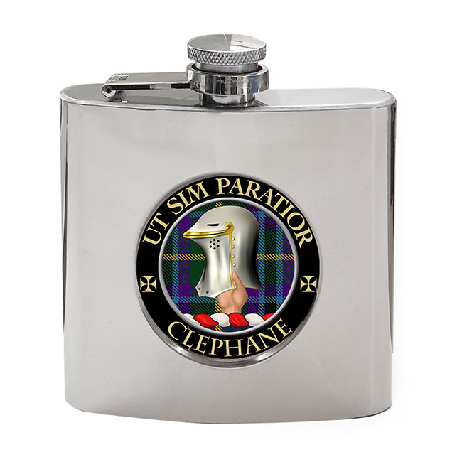 Clephane Scottish Clan Crest Hip Flask