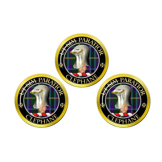 Clephane Scottish Clan Crest Golf Ball Markers