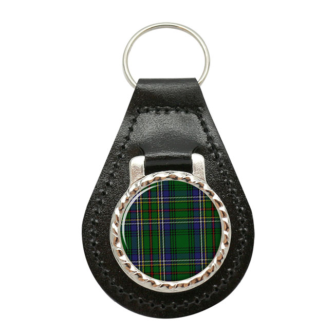 Cockburn Scottish Tartan Leather Key Fob