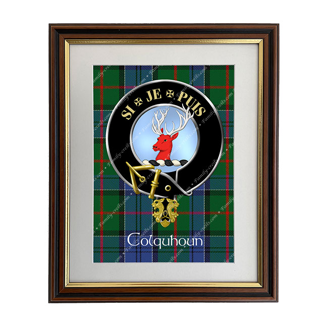 Colquhoun Scottish Clan Crest Framed Print