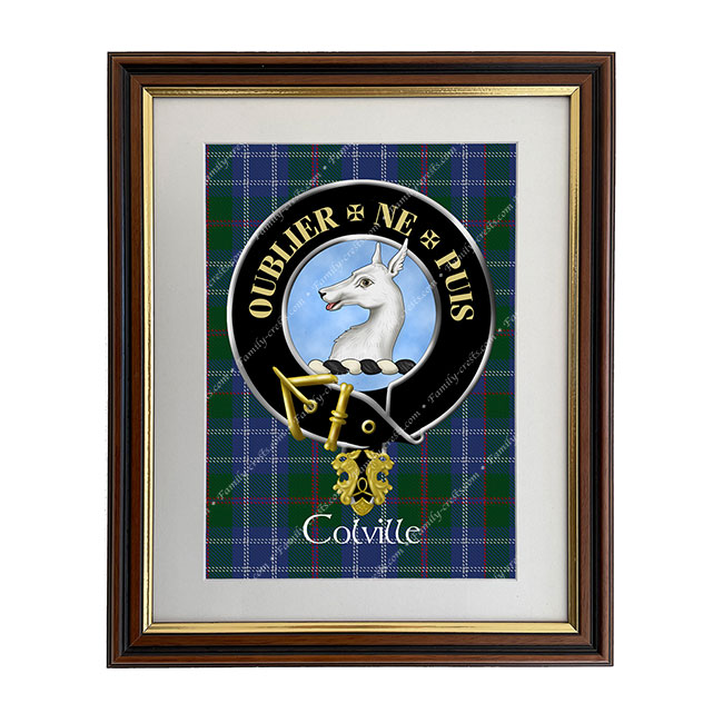 Colville Scottish Clan Crest Framed Print