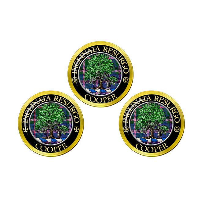 Cooper Scottish Clan Crest Golf Ball Markers