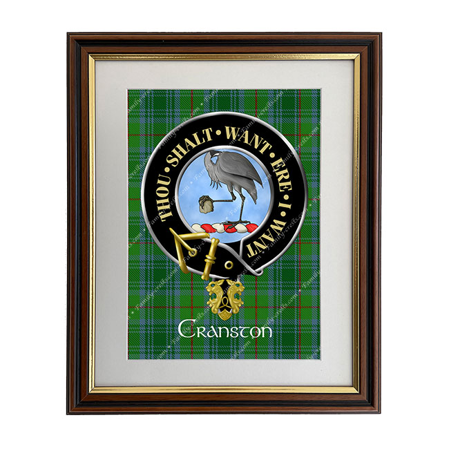 Cranston Scottish Clan Crest Framed Print