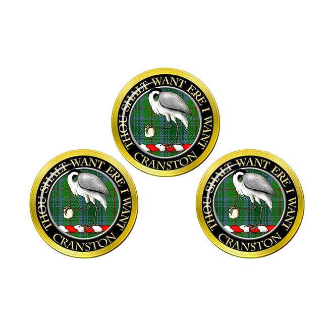 Cranston Scottish Clan Crest Golf Ball Markers