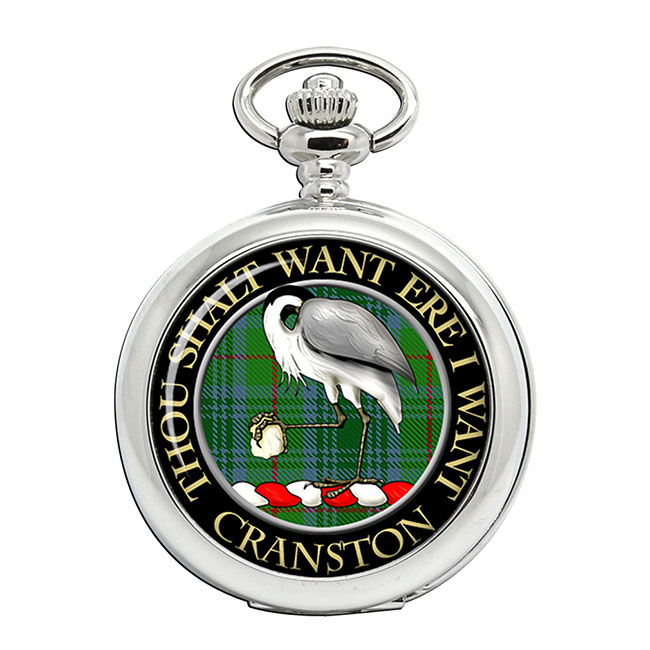 Cranston Scottish Clan Crest Pocket Watch