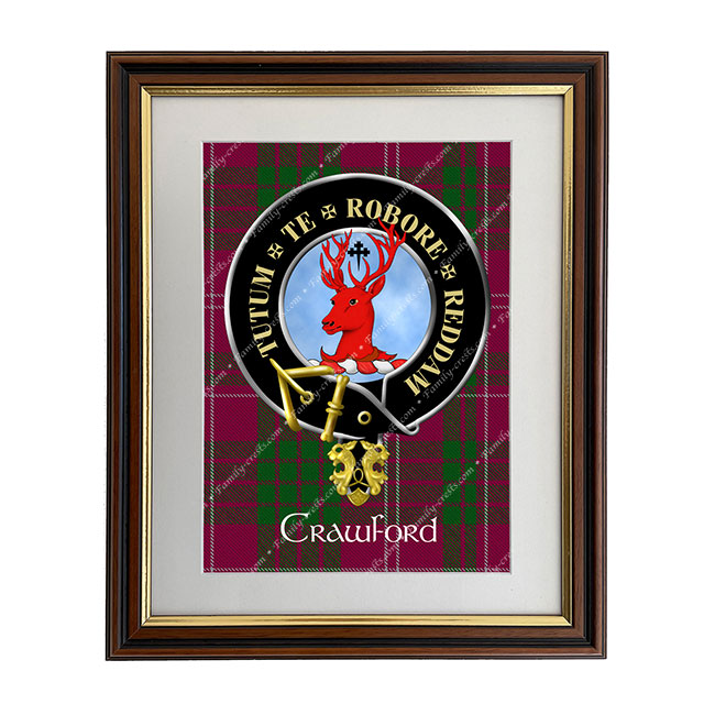 Crawford Scottish Clan Crest Framed Print