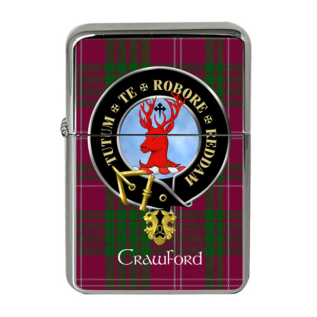 Crawford Scottish Clan Crest Flip Top Lighter