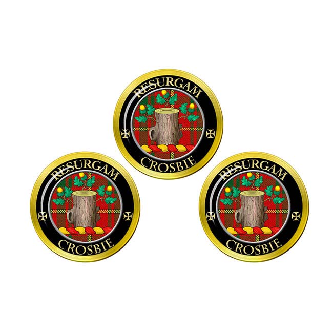 Crosbie Scottish Clan Crest Golf Ball Markers