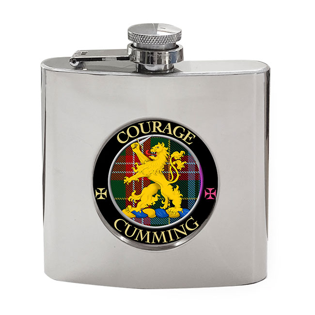 Cumming Scottish Clan Crest Hip Flask