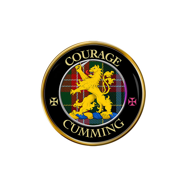Cumming Scottish Clan Crest Pin Badge