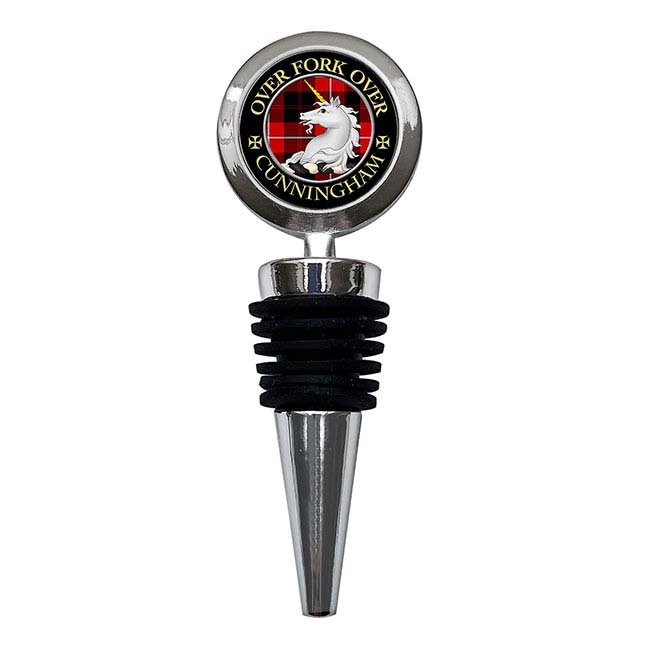 Cunningham Scottish Clan Crest Bottle Stopper