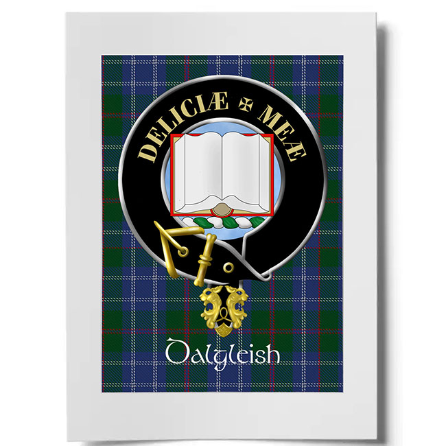 Dalgleish Scottish Clan Crest Ready to Frame Print