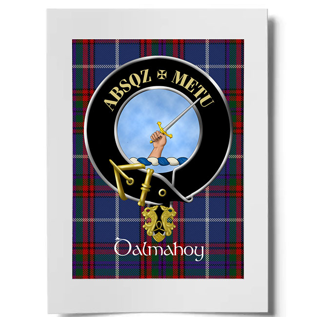 Dalmahoy Scottish Clan Crest Ready to Frame Print