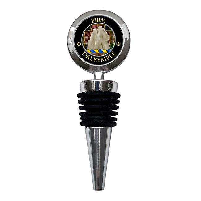 Dalrymple Scottish Clan Crest Bottle Stopper