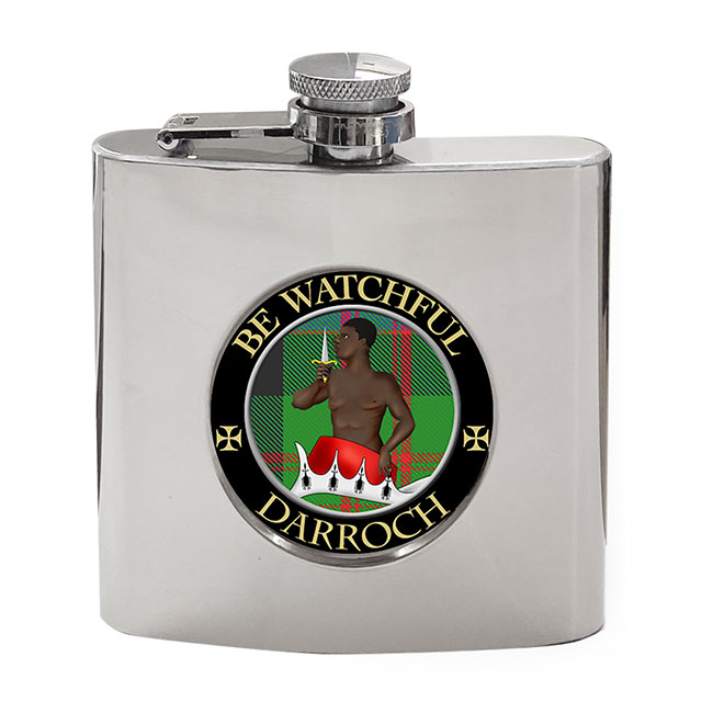 Darroch Scottish Clan Crest Hip Flask