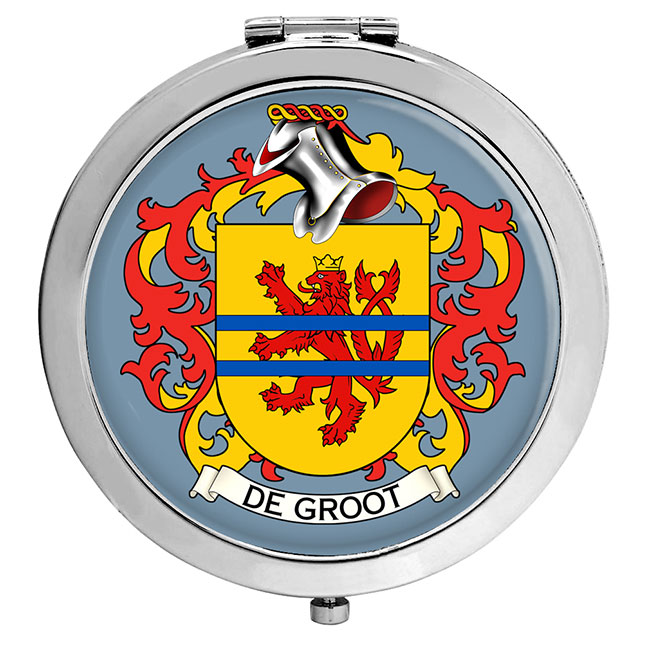 de Groot (Netherlands) Coat of Arms Compact Mirror