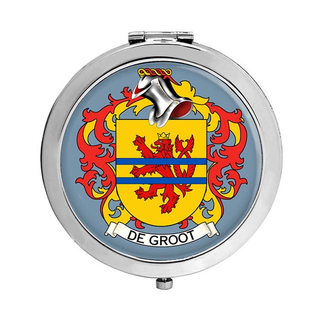 de Groot (Netherlands) Coat of Arms Compact Mirror