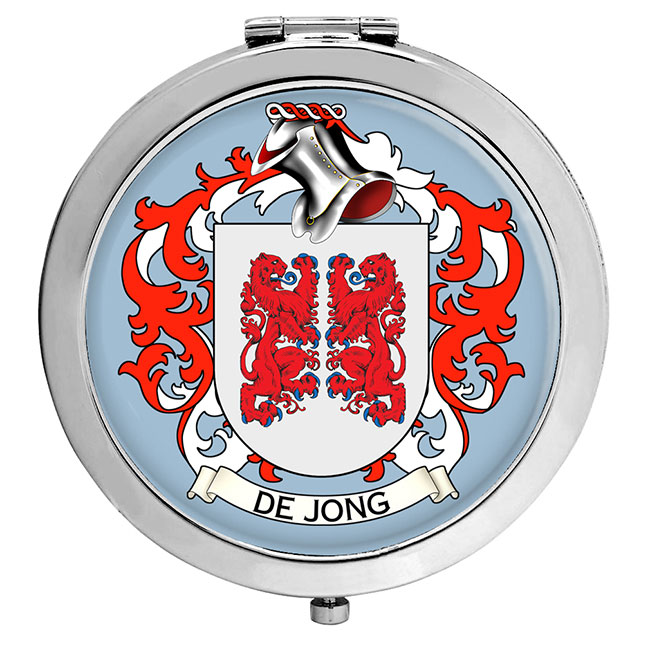 de Jong (Netherlands) Coat of Arms Compact Mirror