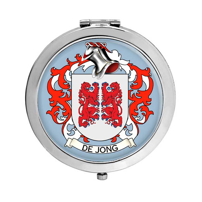 de Jong (Netherlands) Coat of Arms Compact Mirror