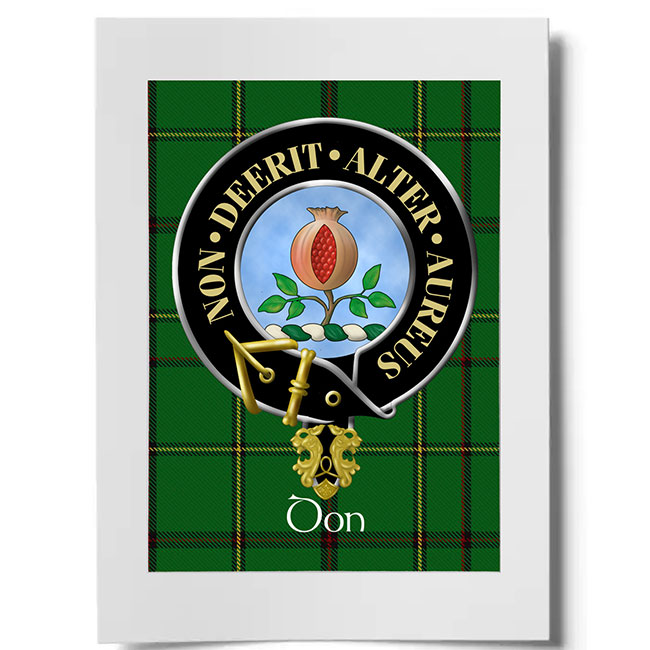 Don Scottish Clan Crest Ready to Frame Print