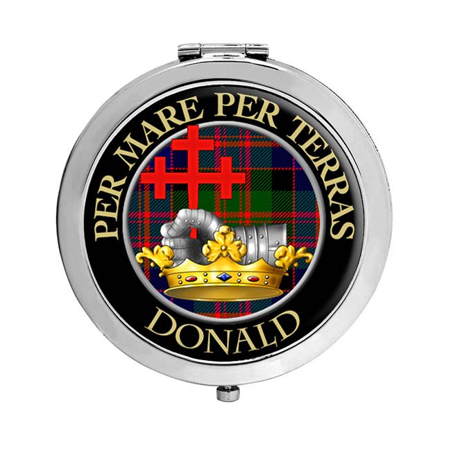 Donald of MacDonald Scottish Clan Crest Compact Mirror