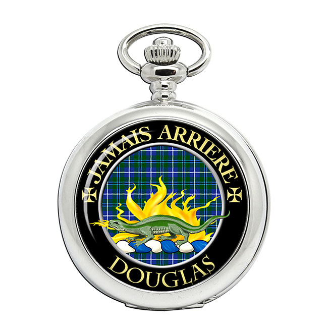 Douglas Scottish Clan Crest Pocket Watch
