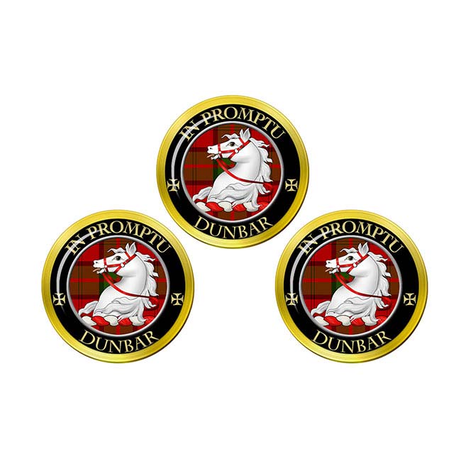 Dunbar Scottish Clan Crest Golf Ball Markers