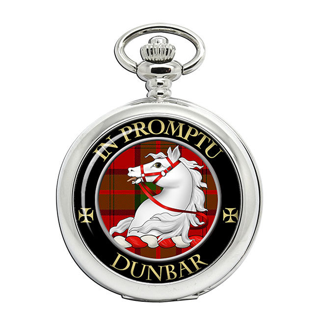 Dunbar Scottish Clan Crest Pocket Watch