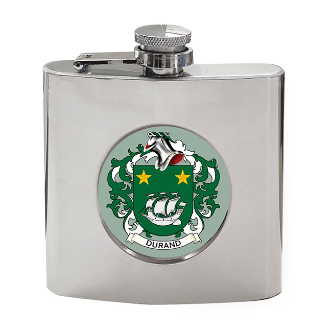 Durand (France) Coat of Arms Hip Flask