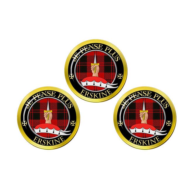 Erskine Scottish Clan Crest Golf Ball Markers